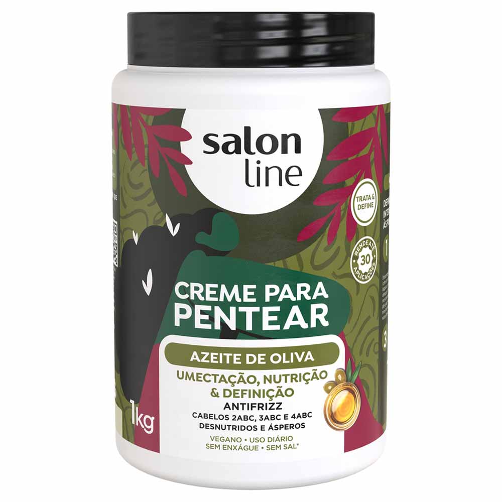 Salon Line Azeite de Oliva Creme de Pentear Tamanho Profissional